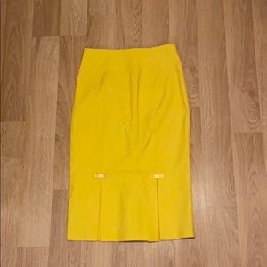 Yellow Pencil Skirt